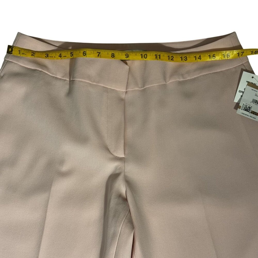 Kasper Womens Tutu Pink Dress Pants Size 12 Mid-Rise Slim Leg - Picture 9 of 12